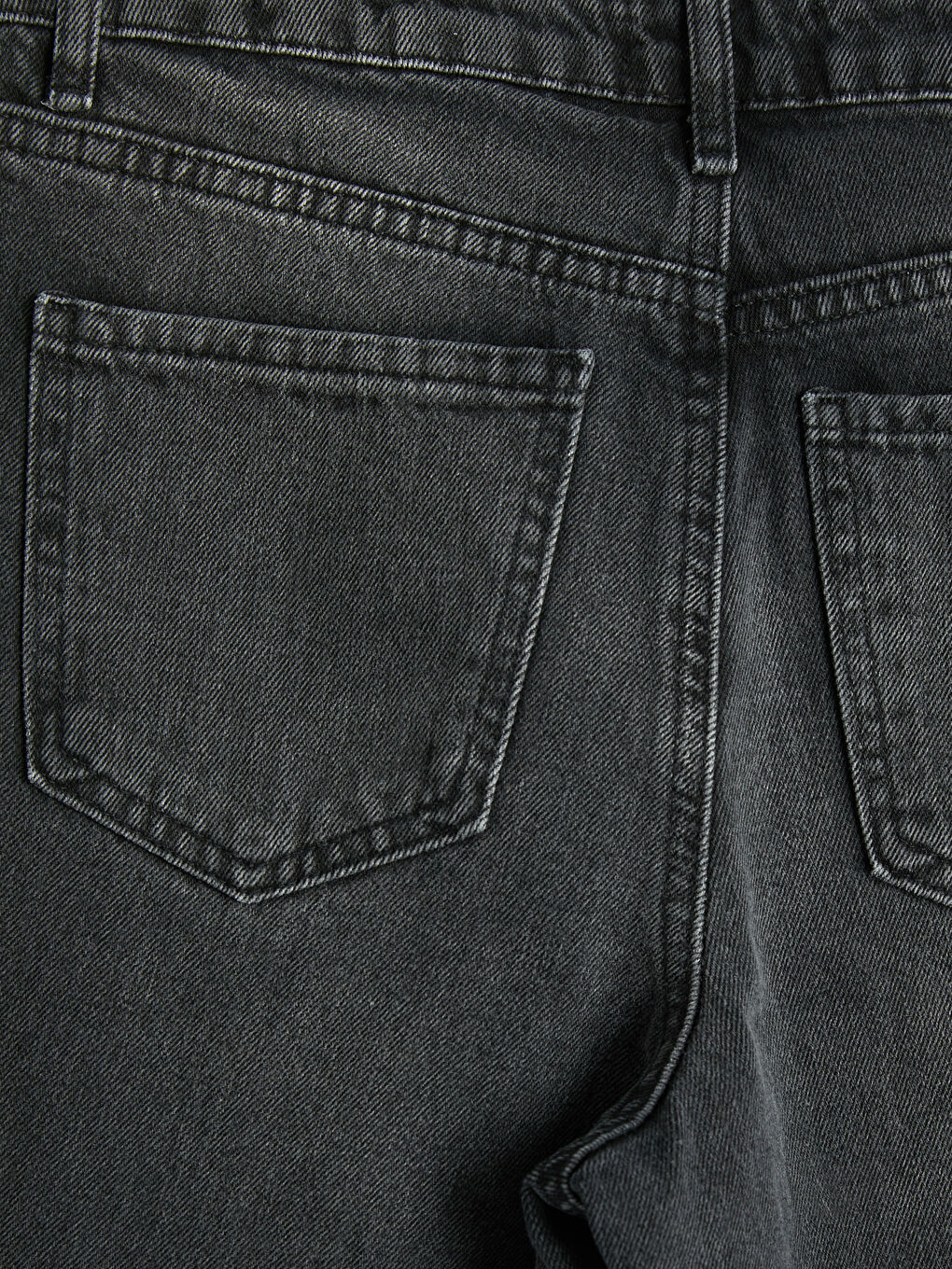 Siyah Barrel Fit Kadın Jean Pantolon-8