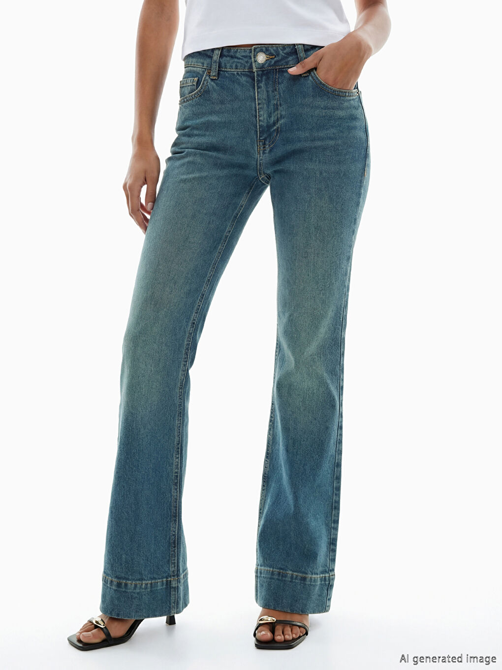 Ženske farmerke sa širokim nogavicama-2