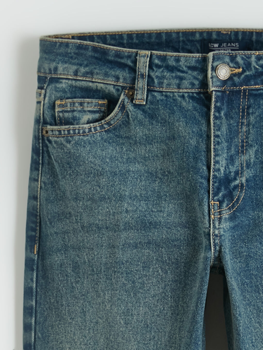 İndigo Flare Kadın Jean Pantolon-6