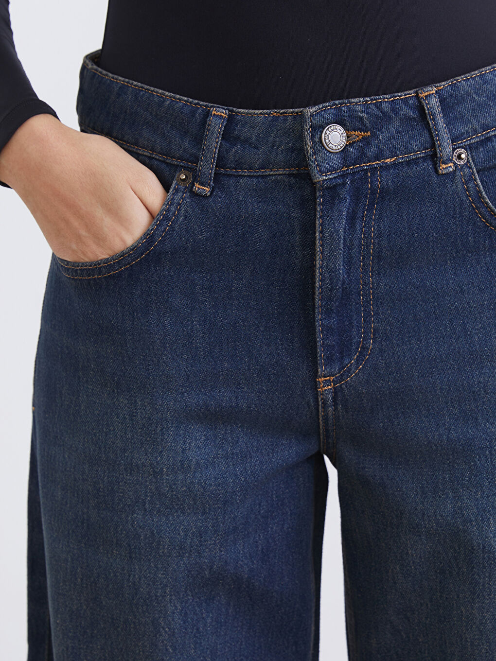 İndigo Balloon Fit Kadın Jean Pantolon-2