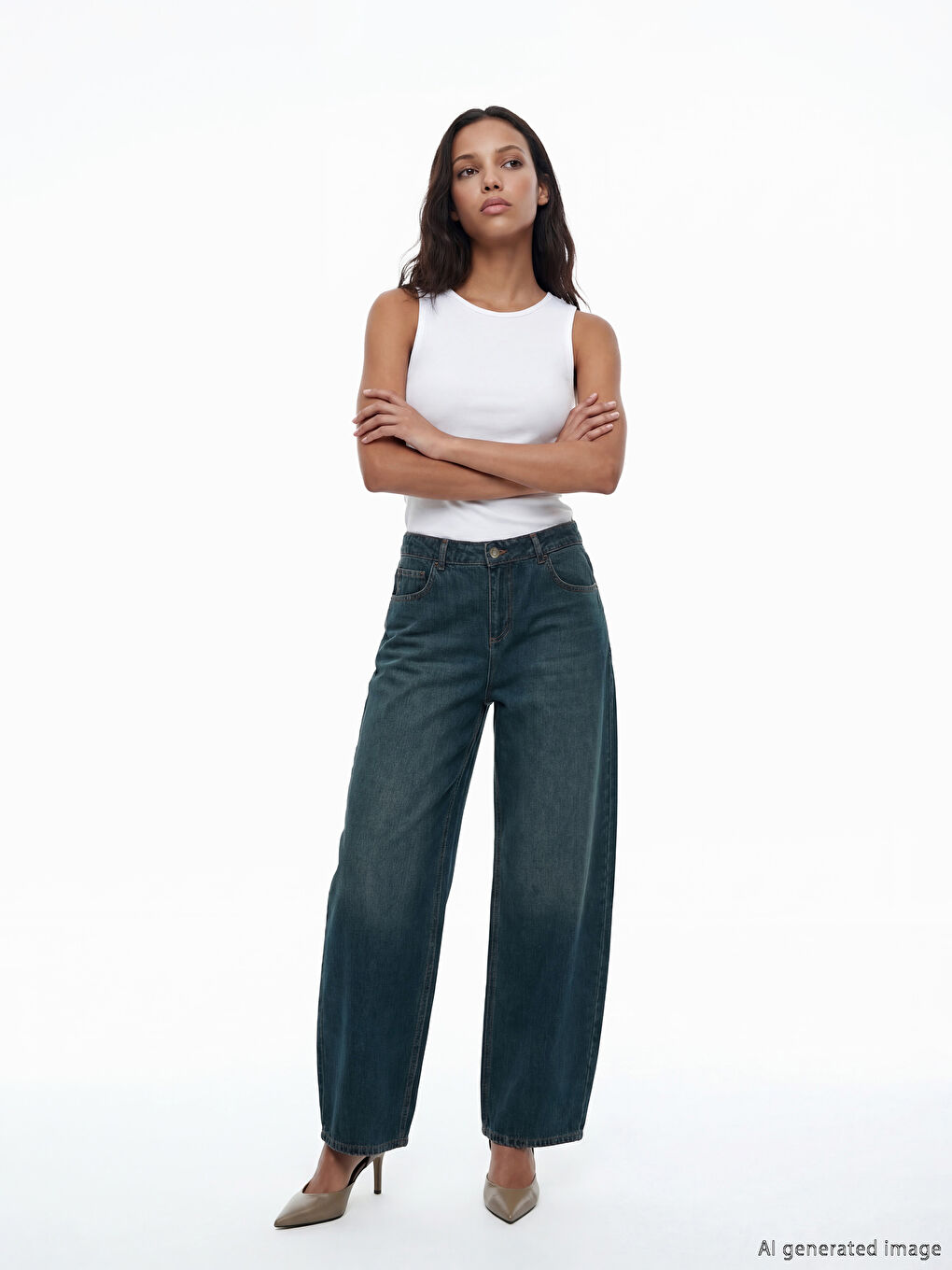 Balloon Fit Women's Jeans-2