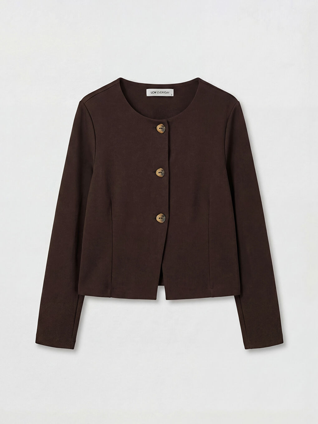 Kahverengi Bisiklet Yaka Kadın Ceket