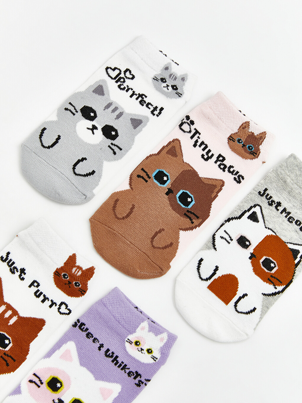 Girl Ecru Trainer Socks-1