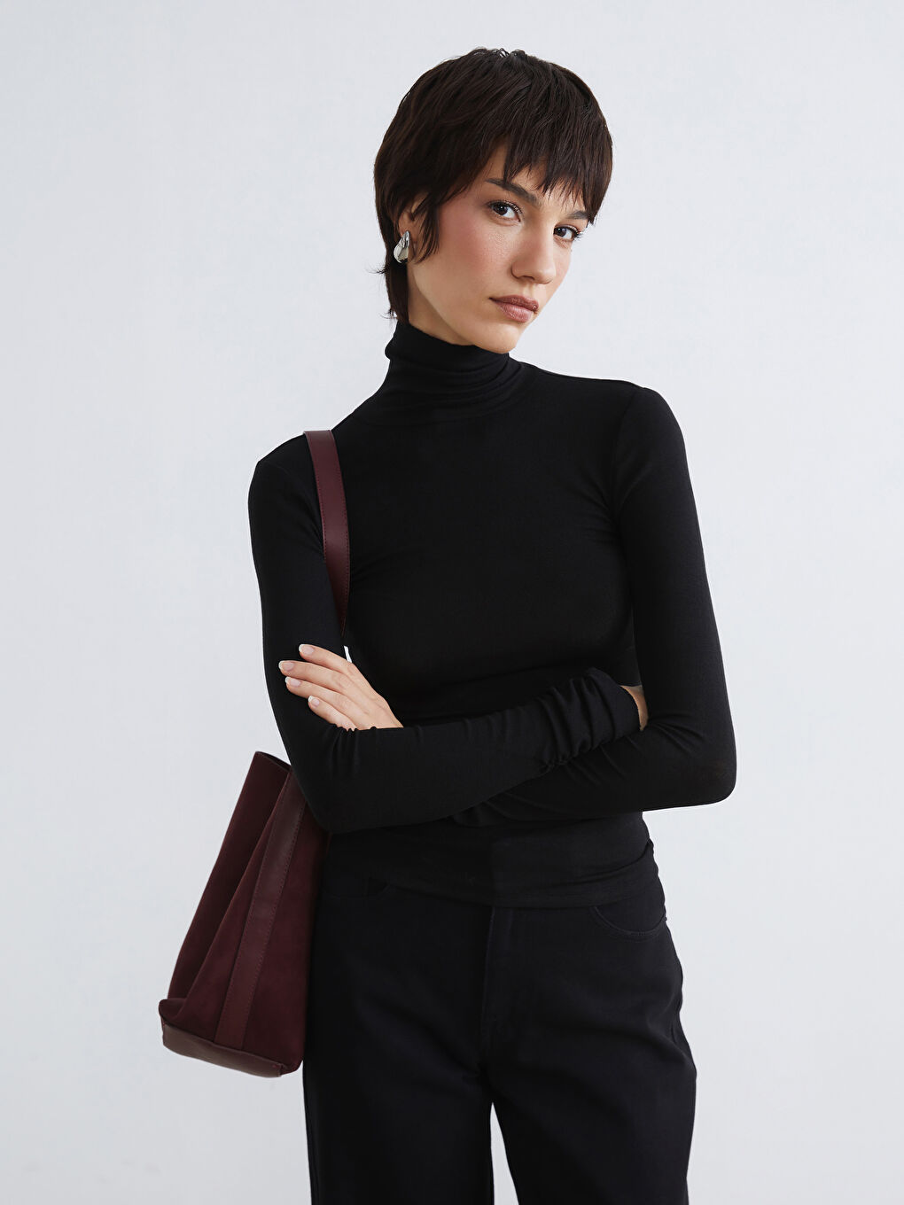 Stand-up Collar Bodysuit