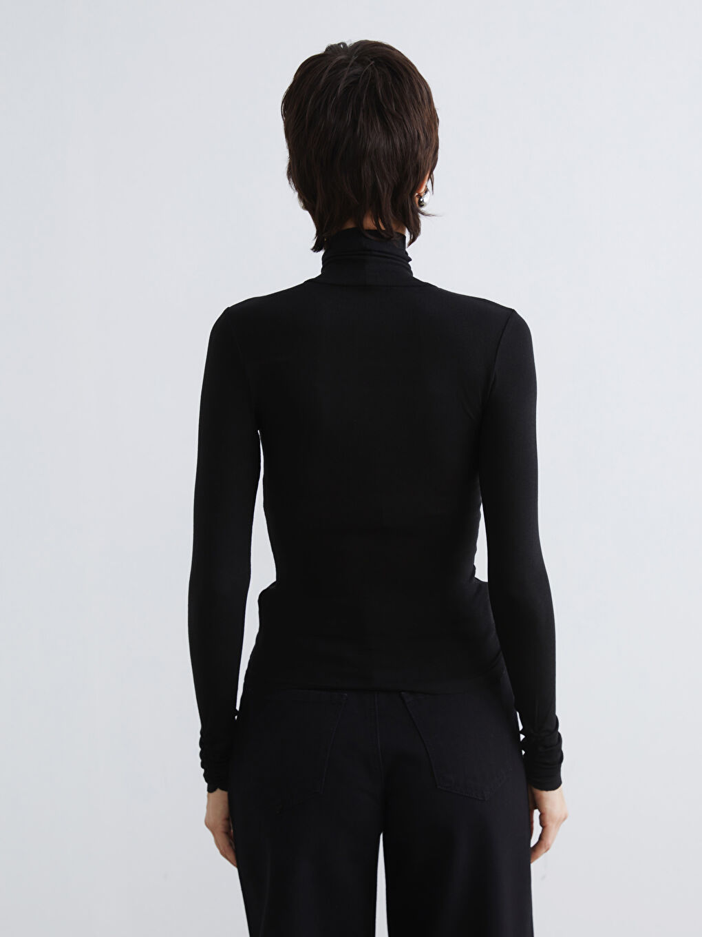 Stand-up Collar Bodysuit-3