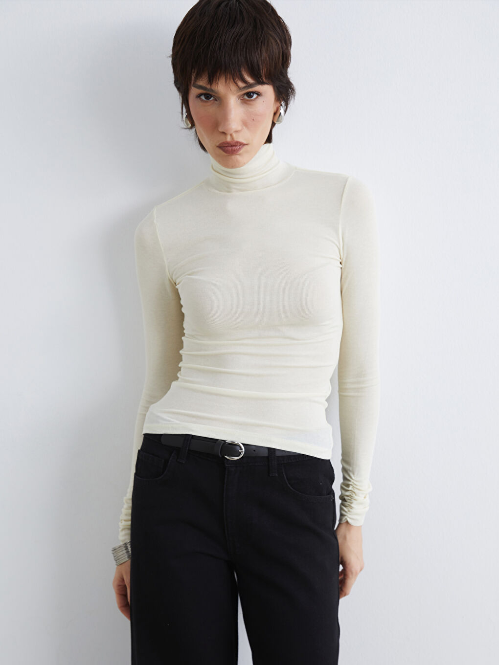 High Neck Women's Bodysuit-2