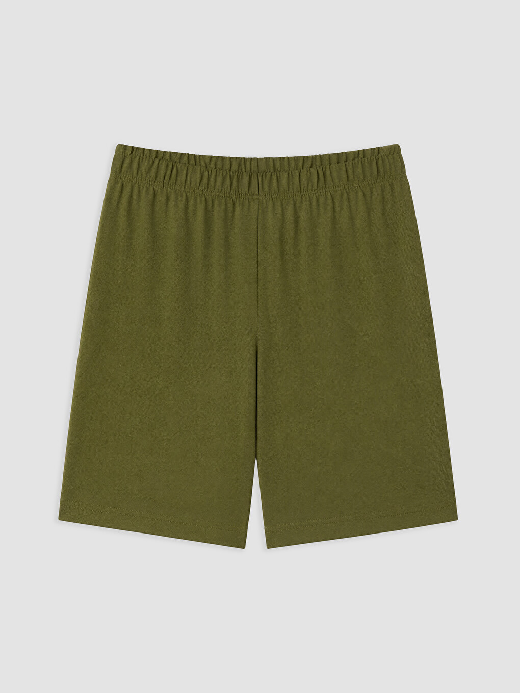 Yeşil Baskılı Erkek Çocuk Şortlu Pijama Takımı-3