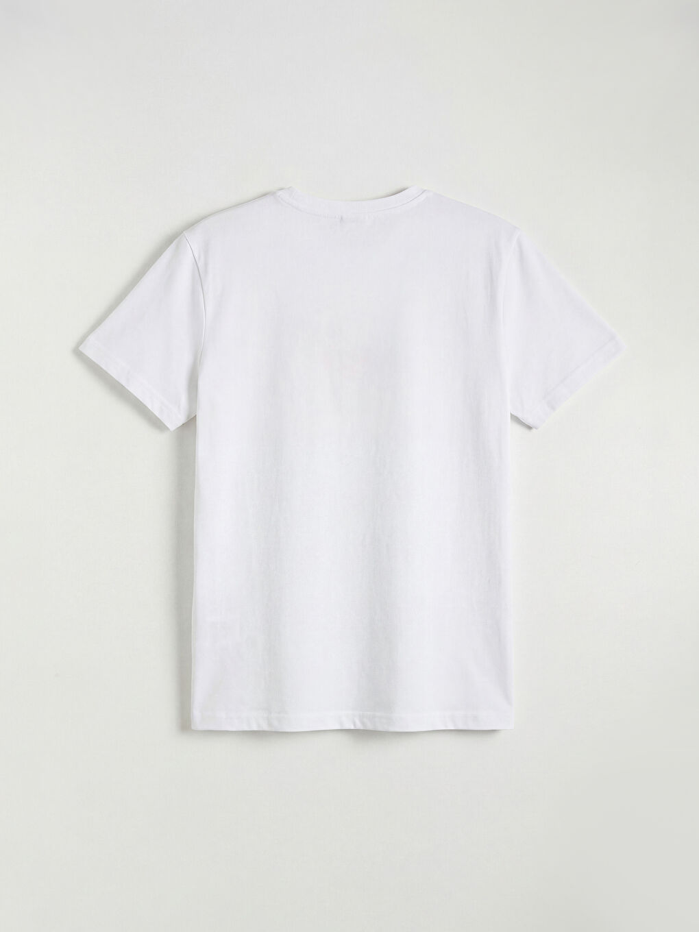 Beyaz Kalp Nakışlı Kız Çocuk Tişört-1