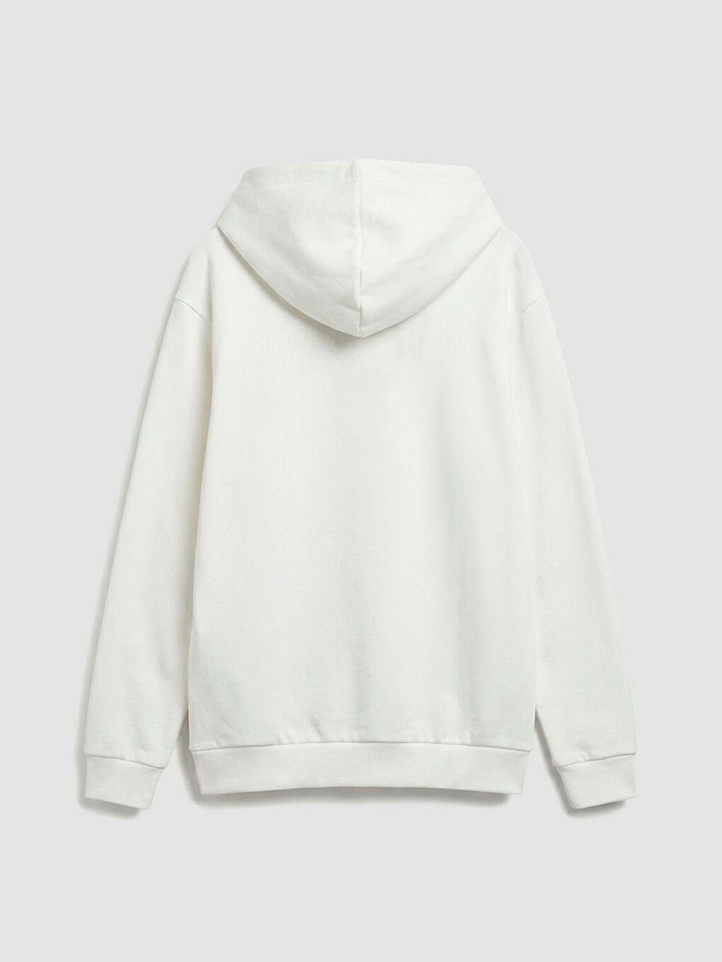 Ekru Kapüşonlu Baskılı Erkek Çocuk Sweatshirt-1