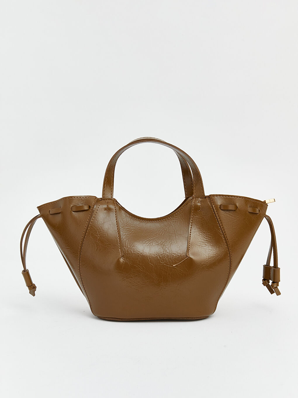 Yeşil Deri Görünümlü Kadın Kol Çantası