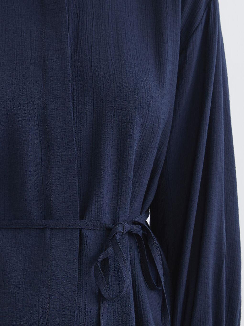 Lacivert Dokulu Kadın Gömlek Tunik-2