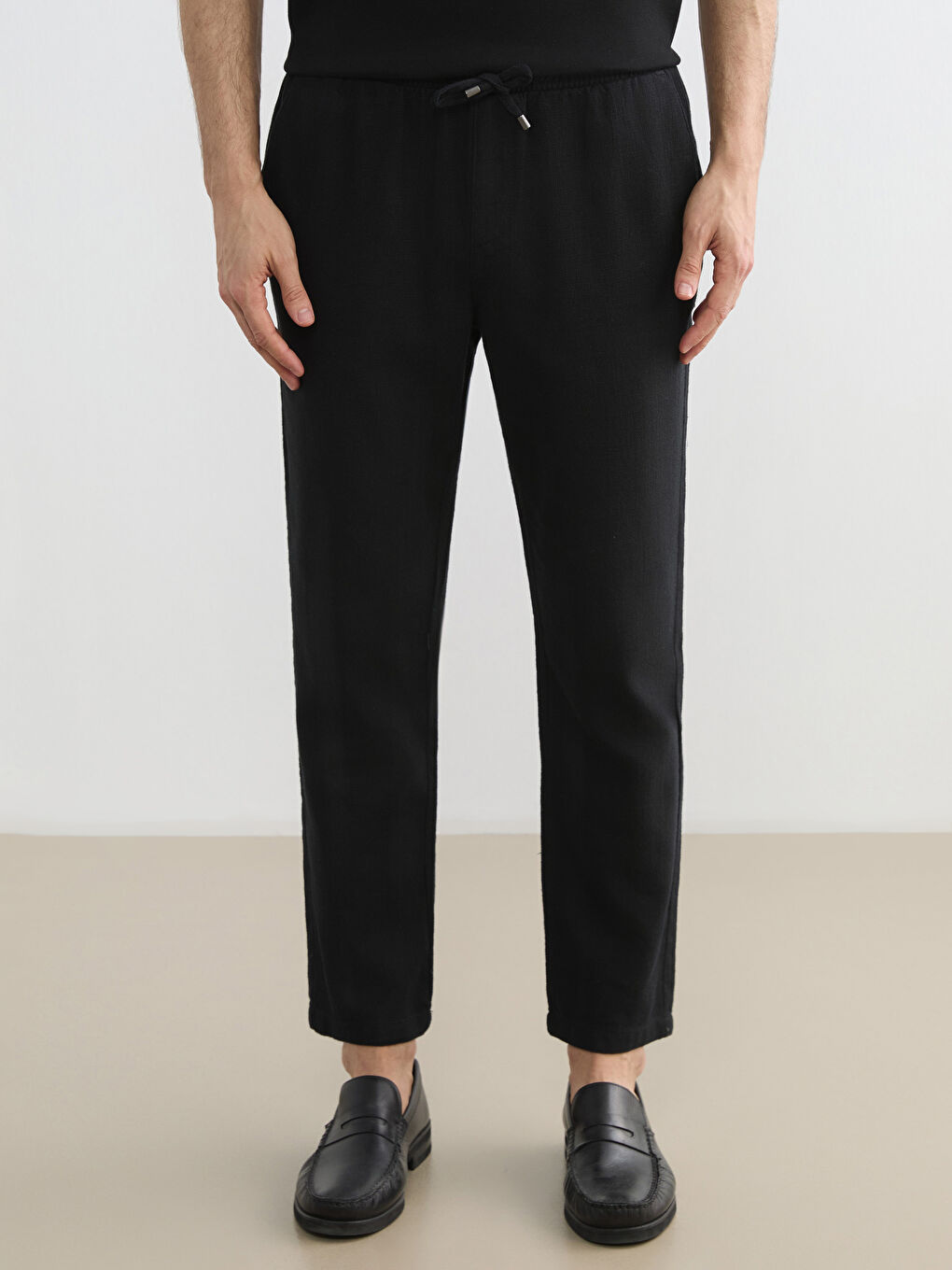 بنطلون أسود رجل-1