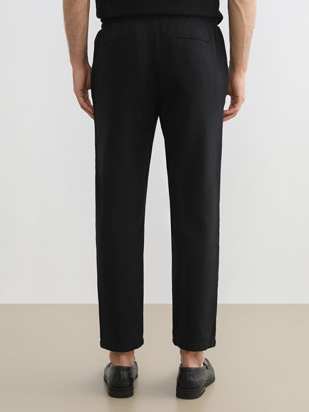 بنطلون أسود رجل-3