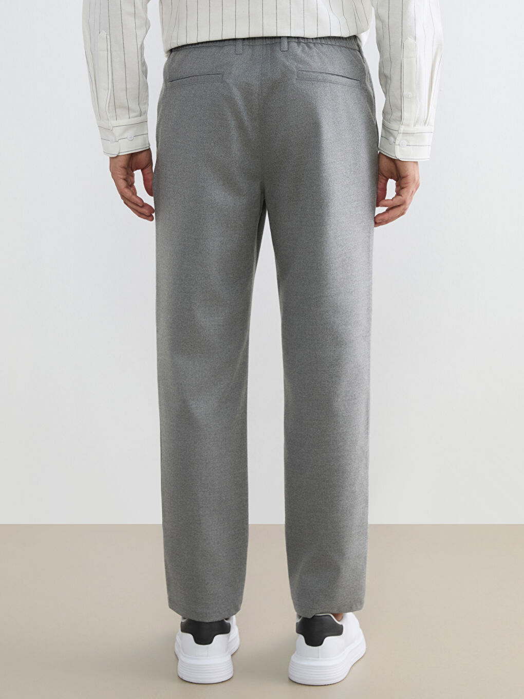 بنطلون انثراسايت / رمادي داكن رجل-3