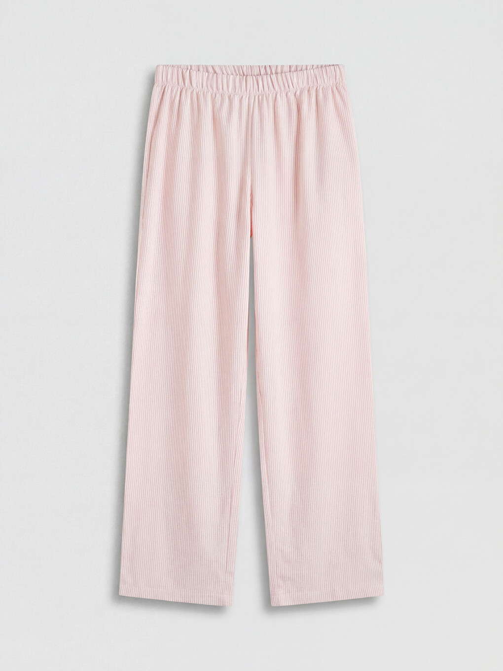 Pembe V Yaka Fiyonklu Kadın Pijama Takım-8