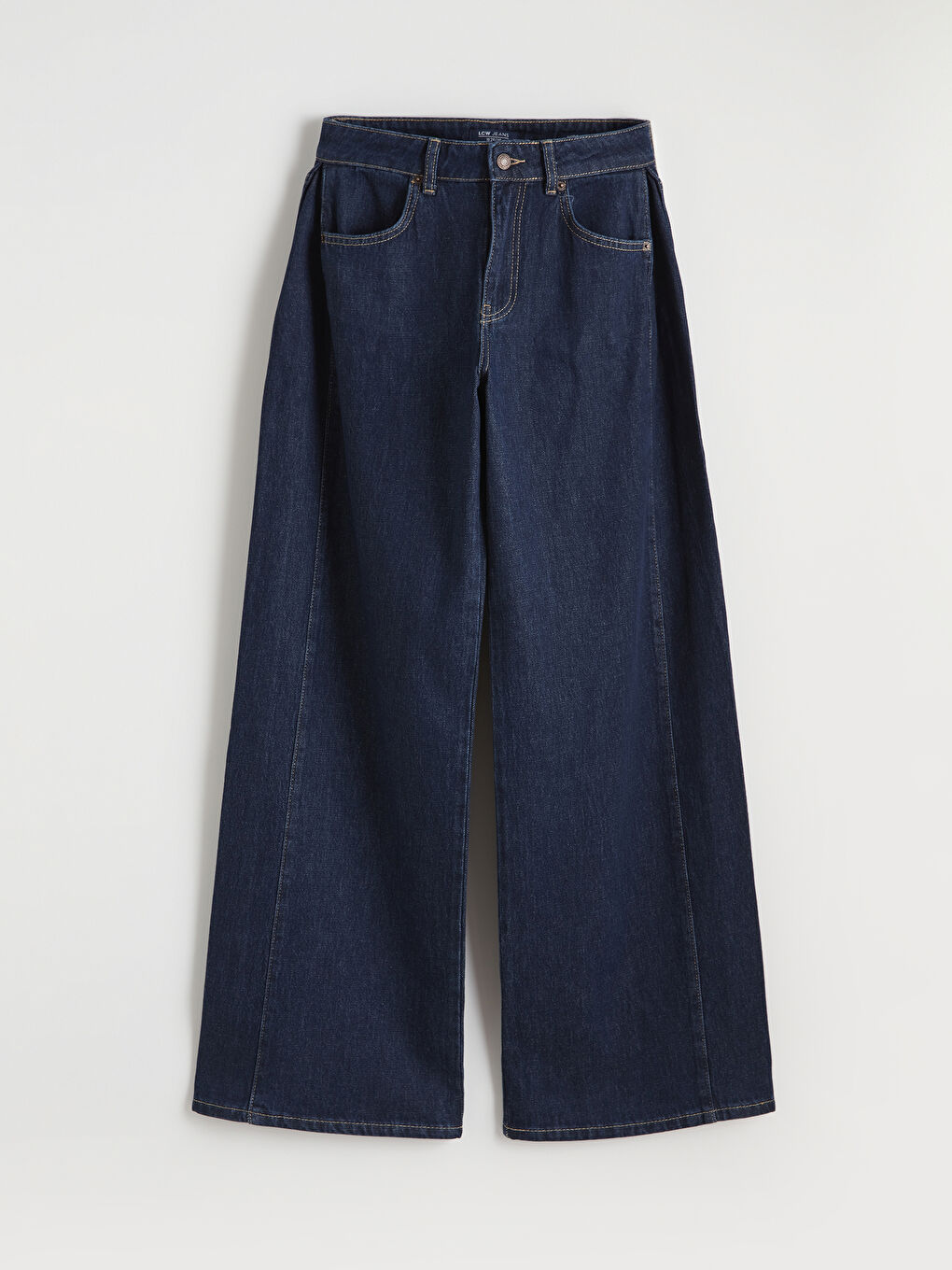 İndigo Wideleg Kadın Jean Pantolon-4