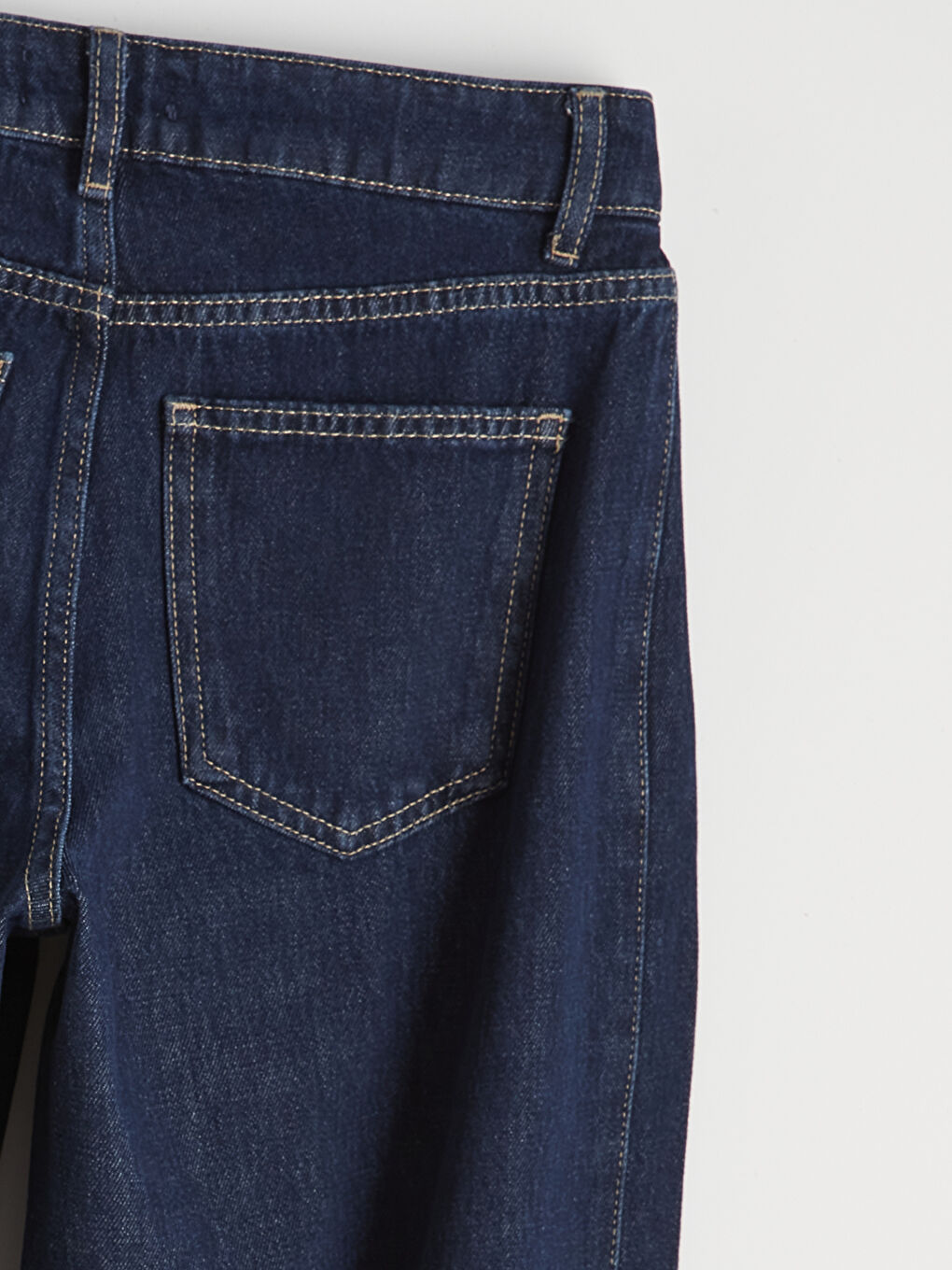 İndigo Wideleg Kadın Jean Pantolon-5