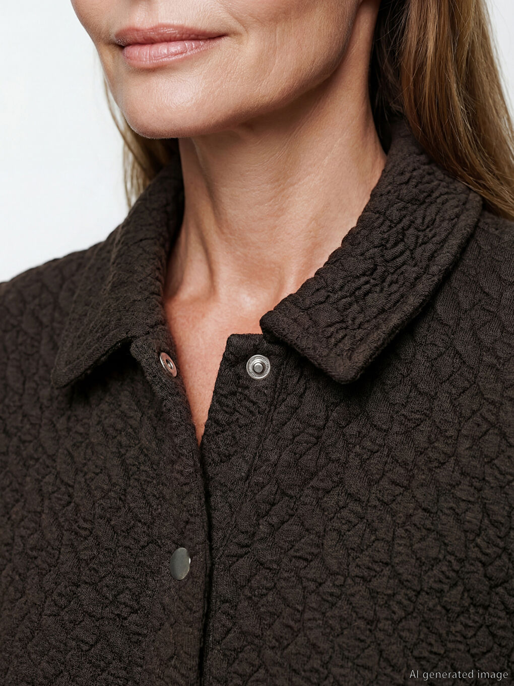 Textured Collar Abaya for Women-3