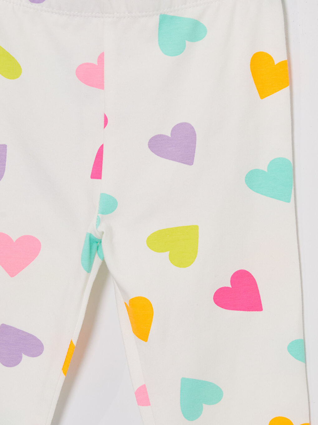 жүрек принті бар қыздарға арналған леггинстер-2