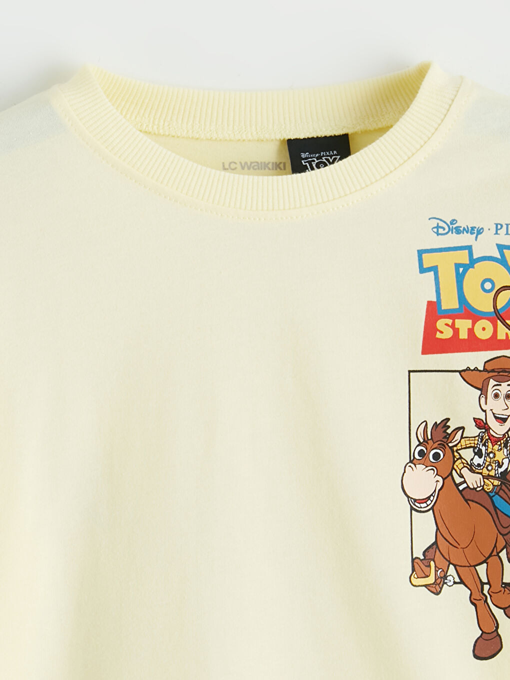 Sarı Bisiklet Yaka Toy Story Baskılı Erkek Çocuk Tişört-2