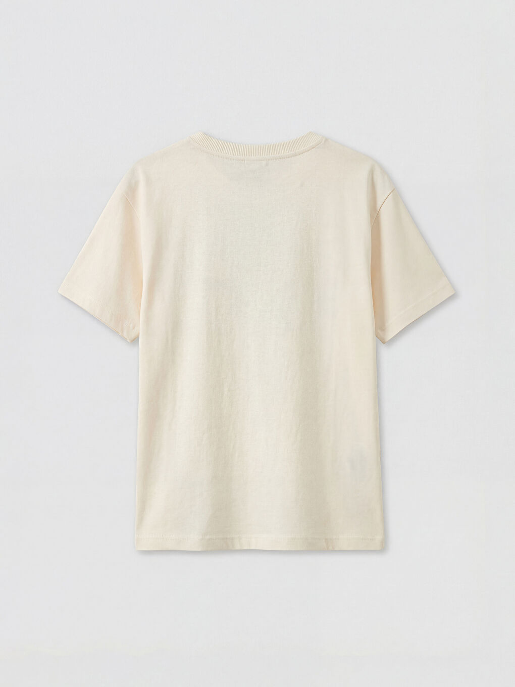 Bej Bisiklet Yaka Toy Story Baskılı Erkek Çocuk Tişört-1