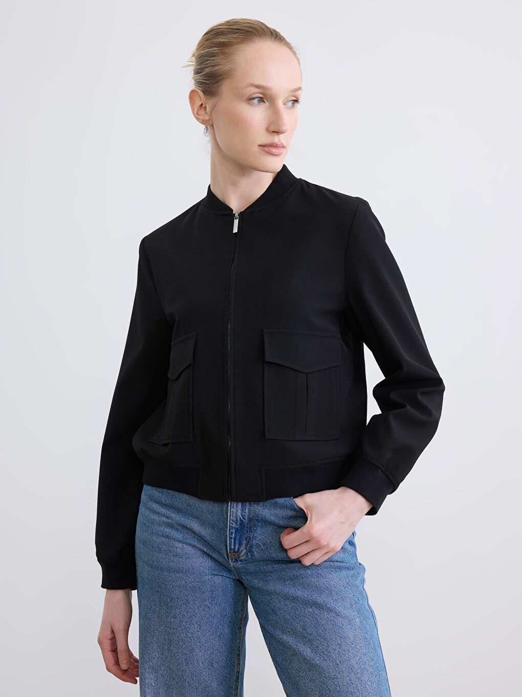 College Collar Women's Bomber Jacket