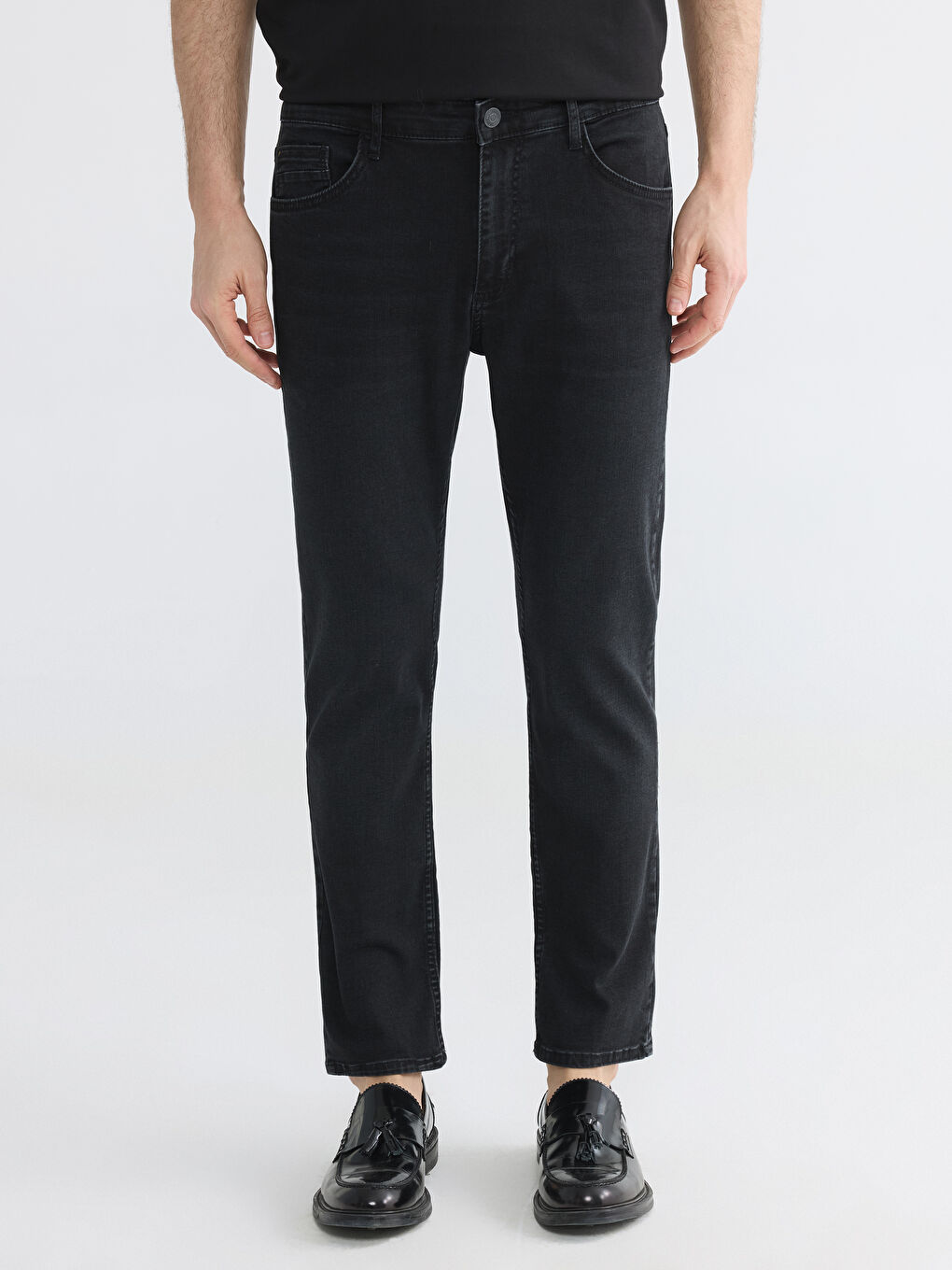 Siyah 750 Slim Fit Erkek Jean Pantolon-1