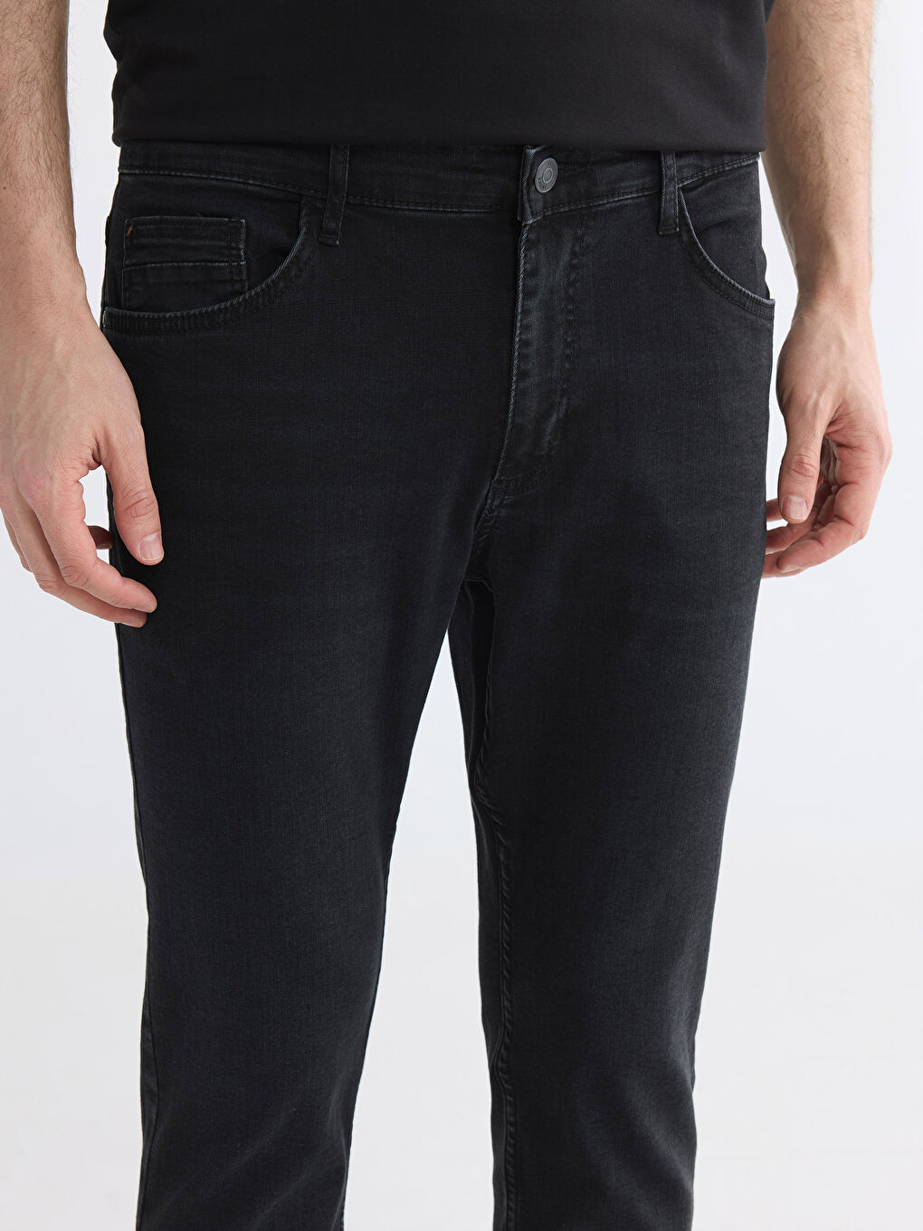 Siyah 750 Slim Fit Erkek Jean Pantolon-2
