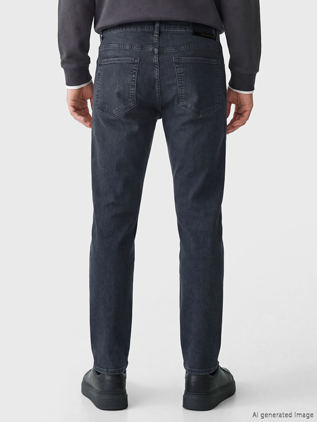 Siyah 750 Slim Fit Erkek Jean Pantolon-2