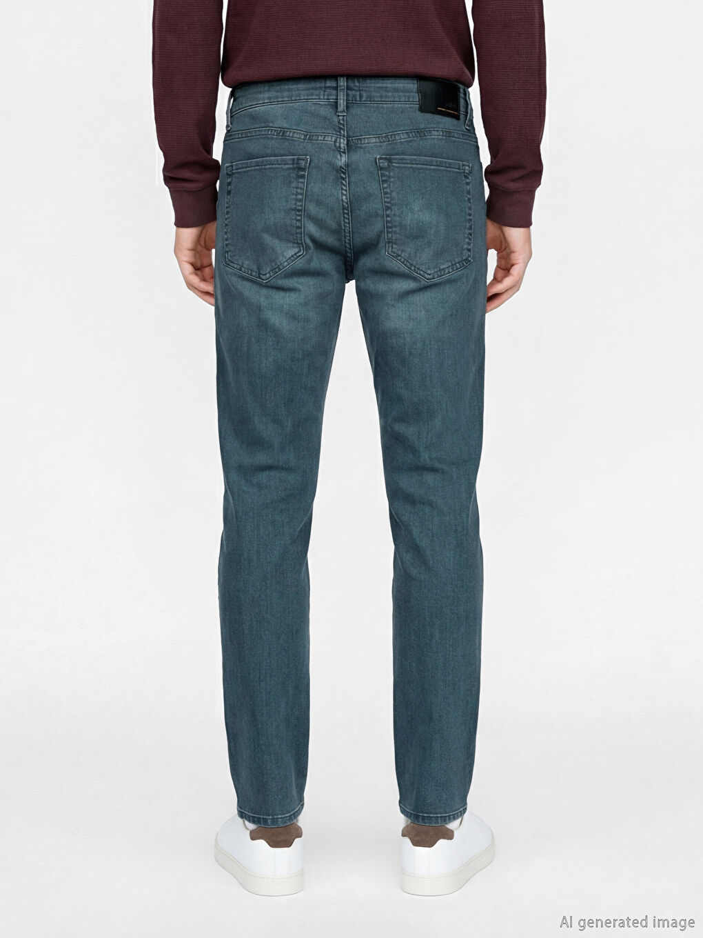 Yeşil 750 Slim Fit Erkek Jean Pantolon-2