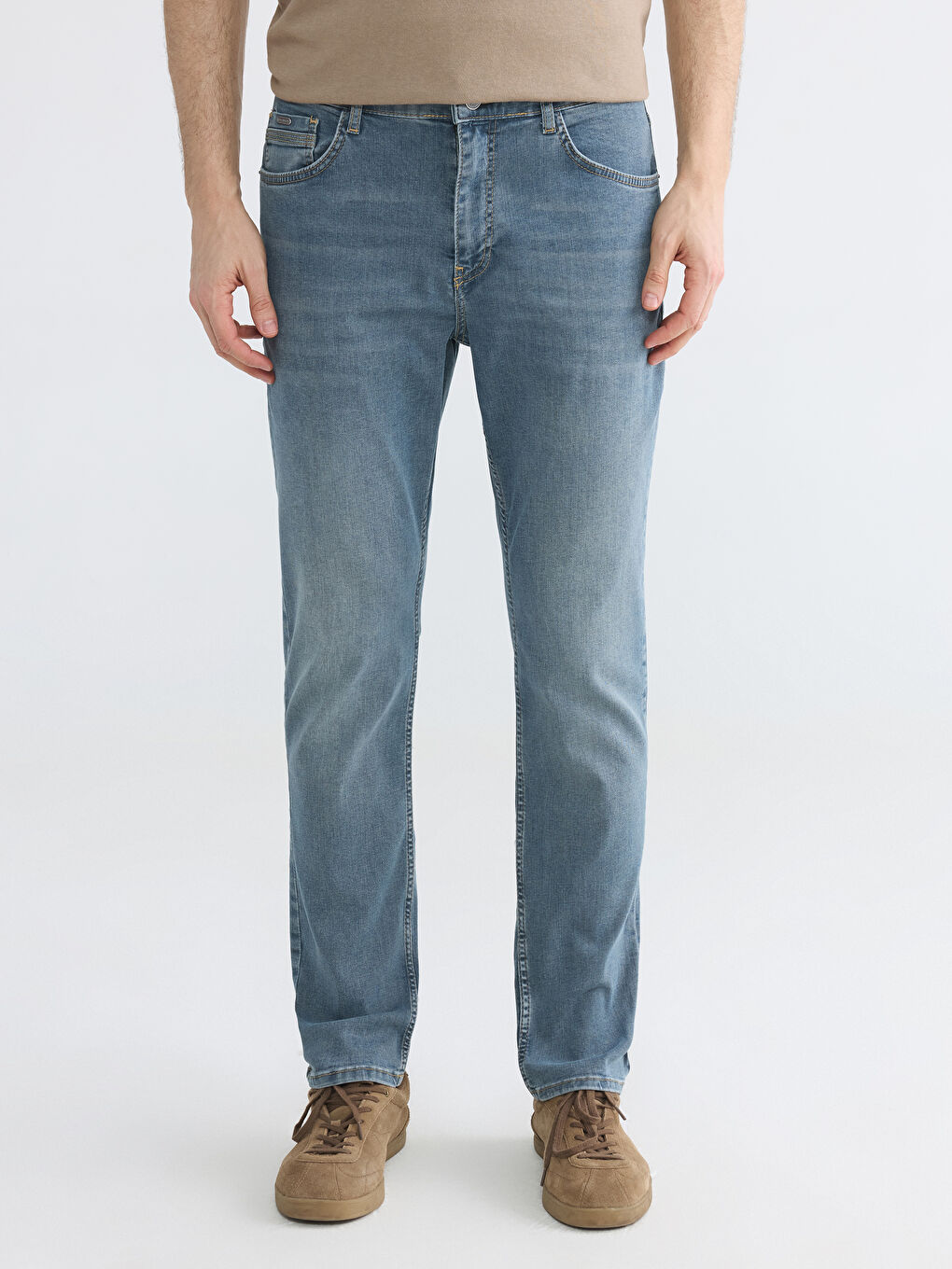 Gri 779 Regular Fit Erkek Jean Pantolon-1