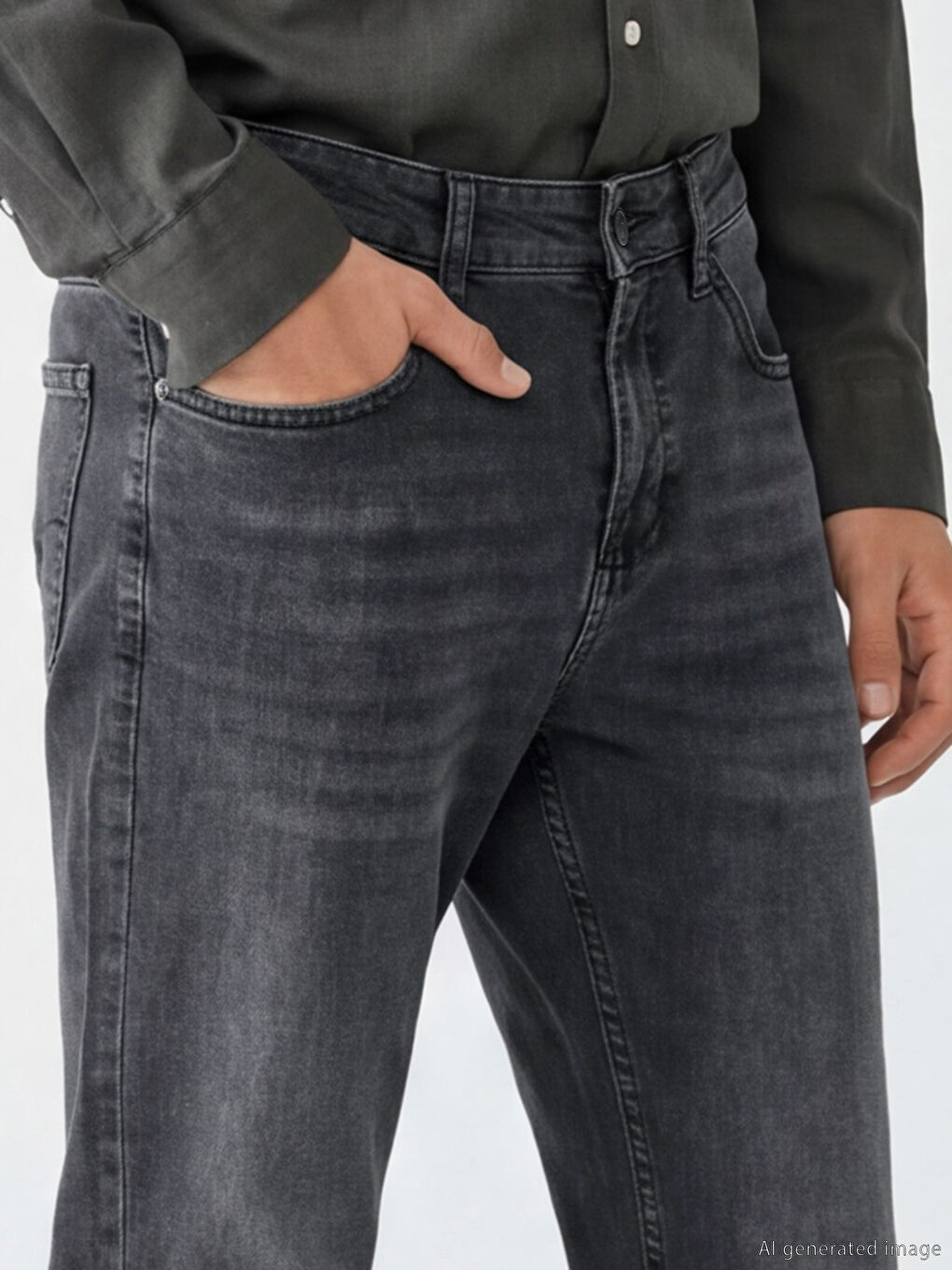 Antrasit 779 Regular Fit Erkek Jean Pantolon-2