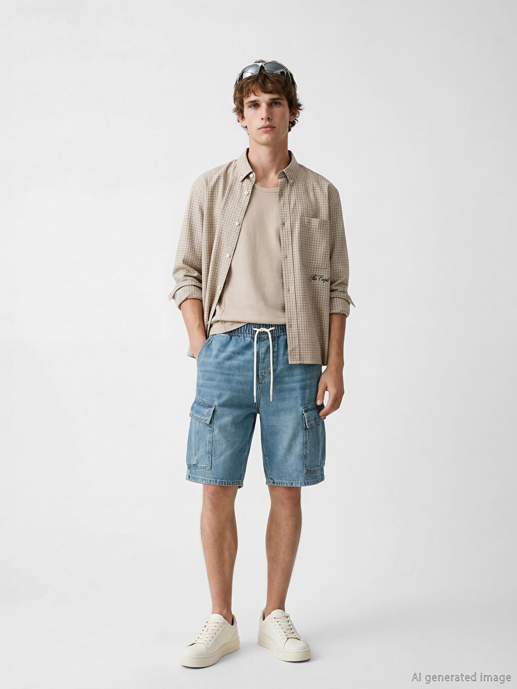 İndigo Regular Fit Erkek Jean Şort