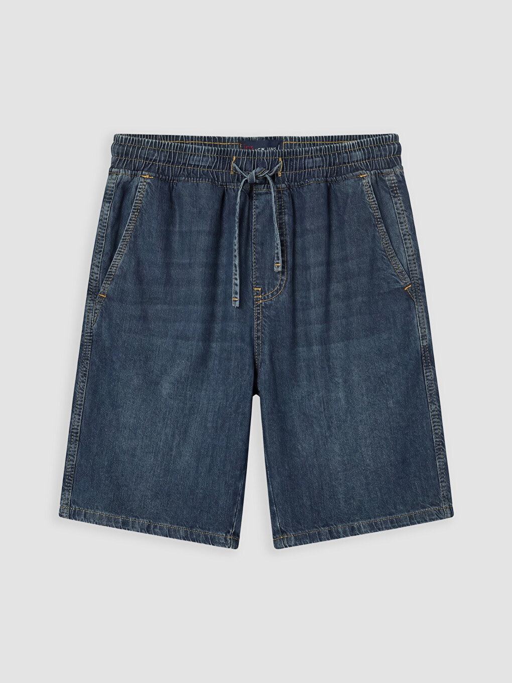 İndigo Loose Fit Erkek Jean Şort
