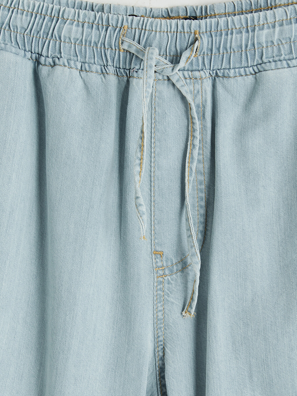 İndigo Loose Fit Erkek Jean Şort-2