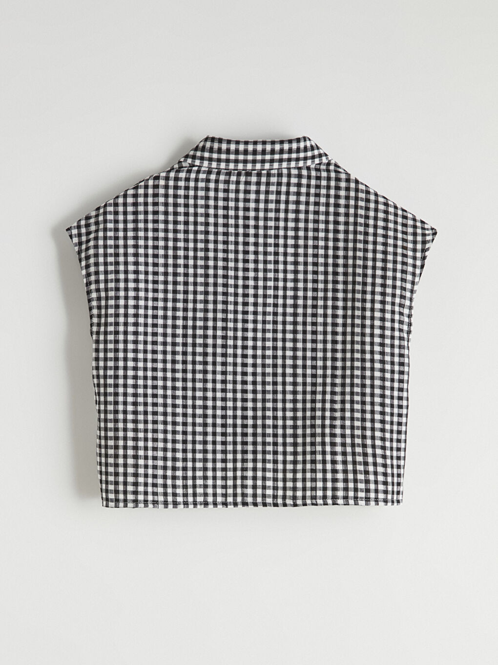 Siyah Ekose Kız Çocuk Gömlek-2