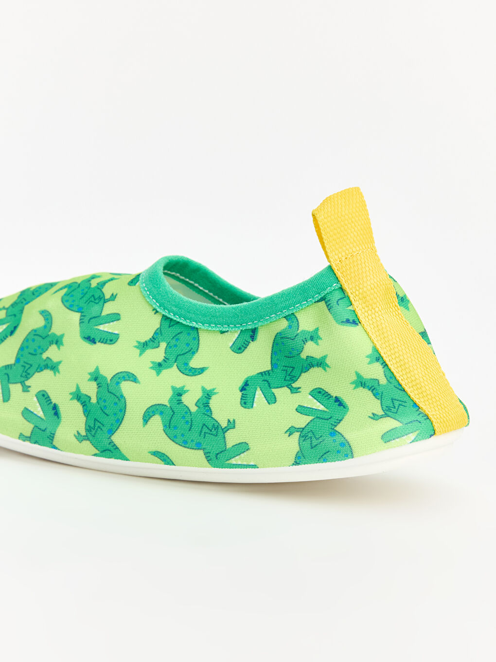 Yeşil Dinozor Desenli Erkek Çocuk Deniz Ayakkabısı-3