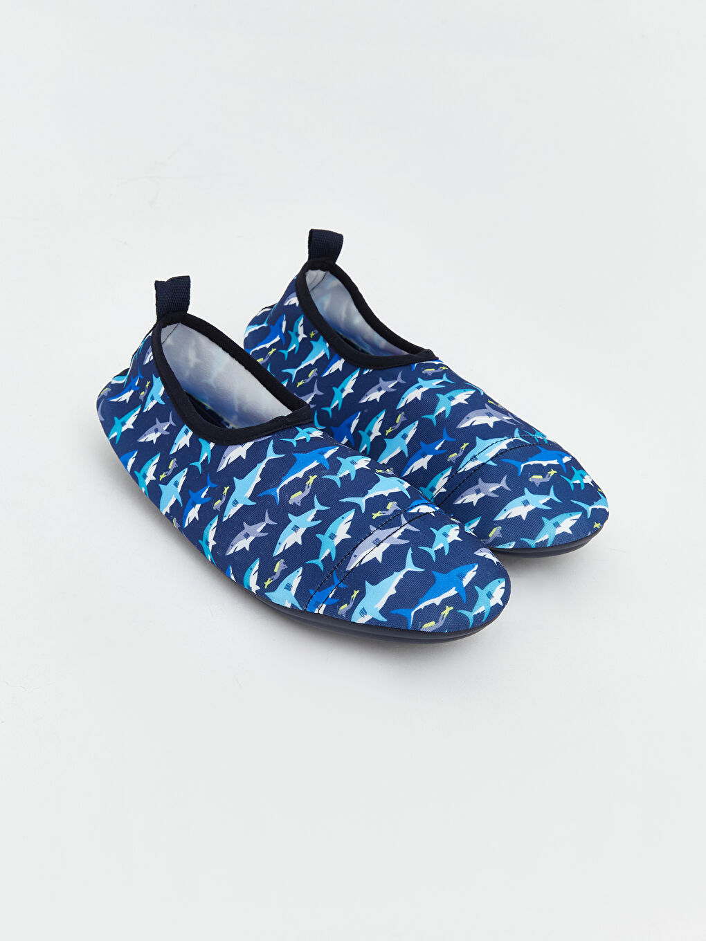 Lacivert Köpek Balığı Baskılı Erkek Çocuk Deniz Ayakkabısı