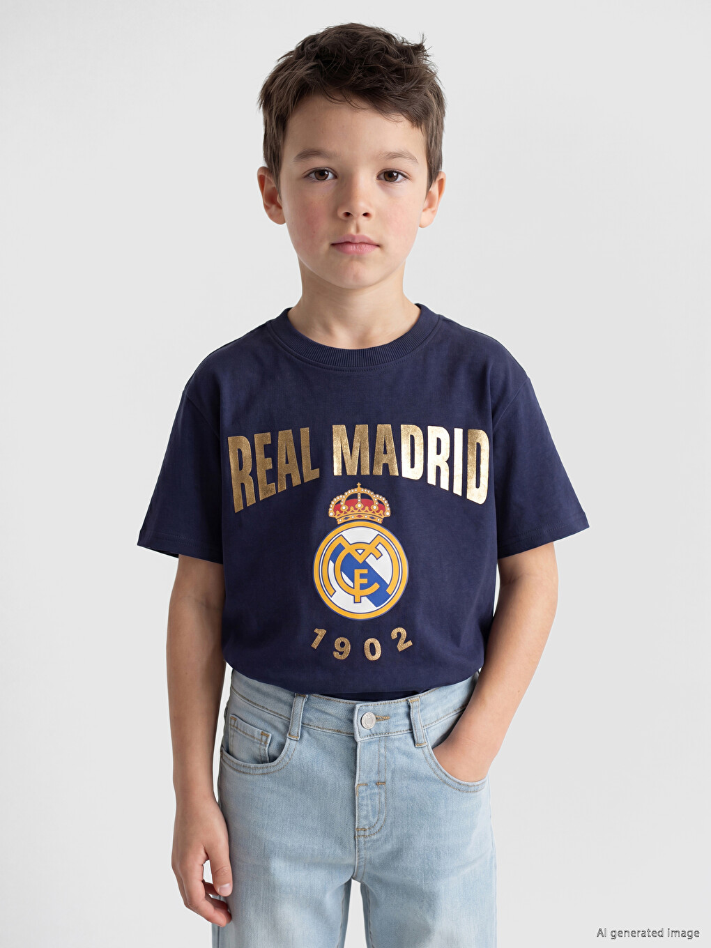 Real Madrid Printed Boys' T-shirt