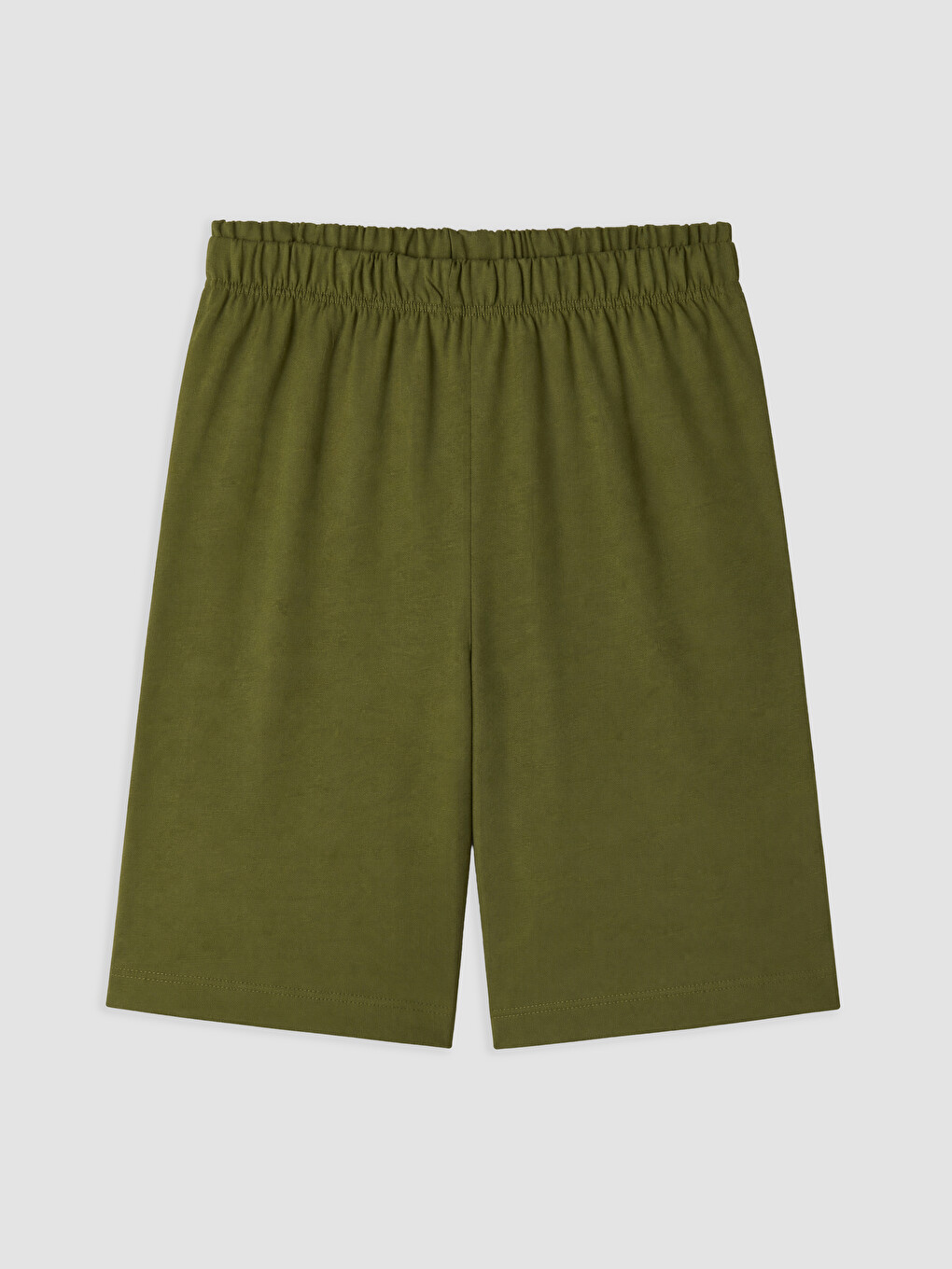 Bej Erkek Çocuk Baskılı Şortlu Pijama Takımı-3