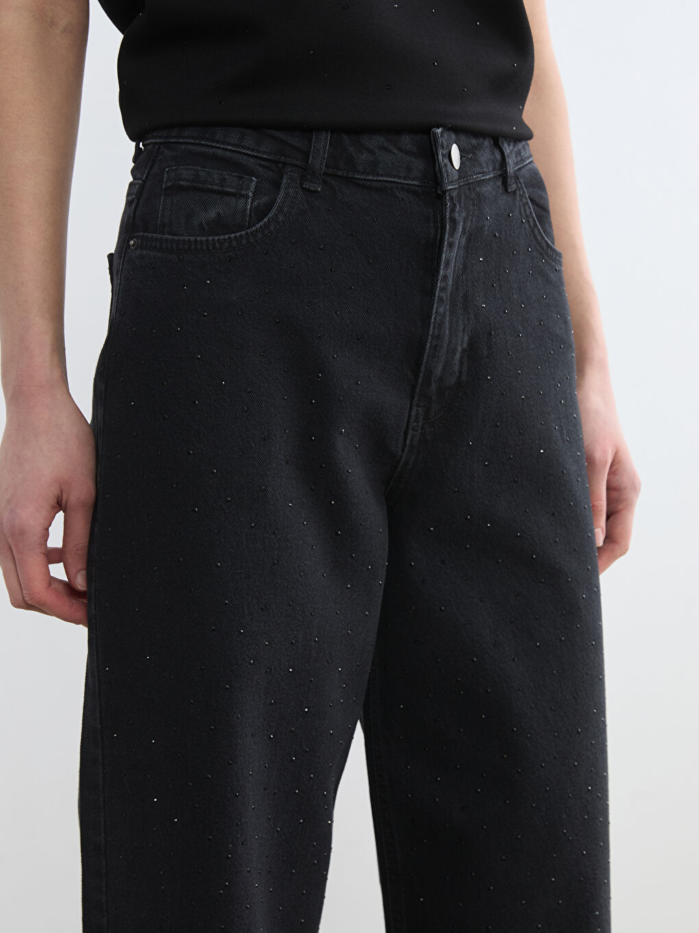 جينز رمادي امرأة-2