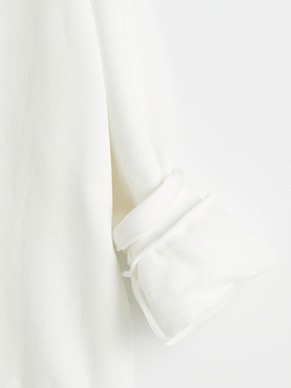 Ekru Mofusand Baskılı Kız Çocuk Kalın Sweatshirt-2