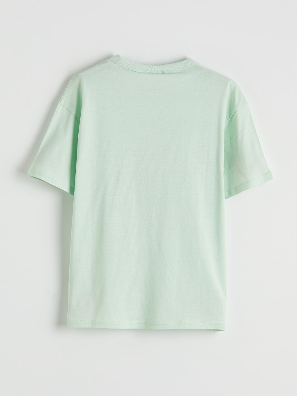 Yeşil Bisiklet Yaka Stumble Guys Baskılı Erkek Çocuk Tişört-1