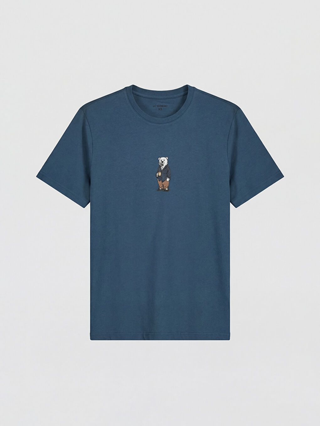 Lacivert Regular Fit Ekose Desenli Erkek Pijama Takımı-1