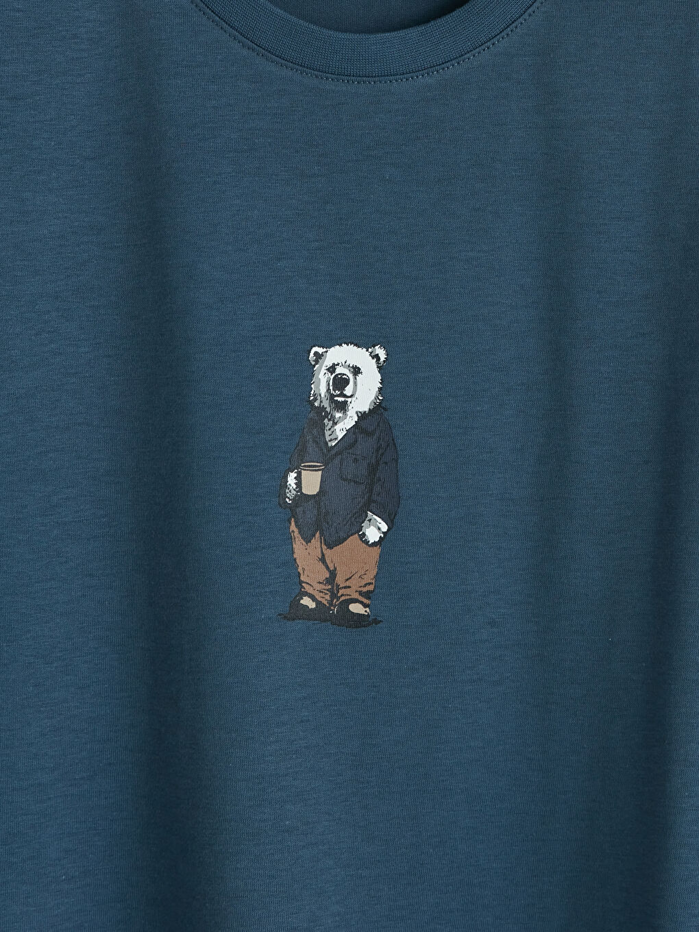 Lacivert Regular Fit Ekose Desenli Erkek Pijama Takımı-2