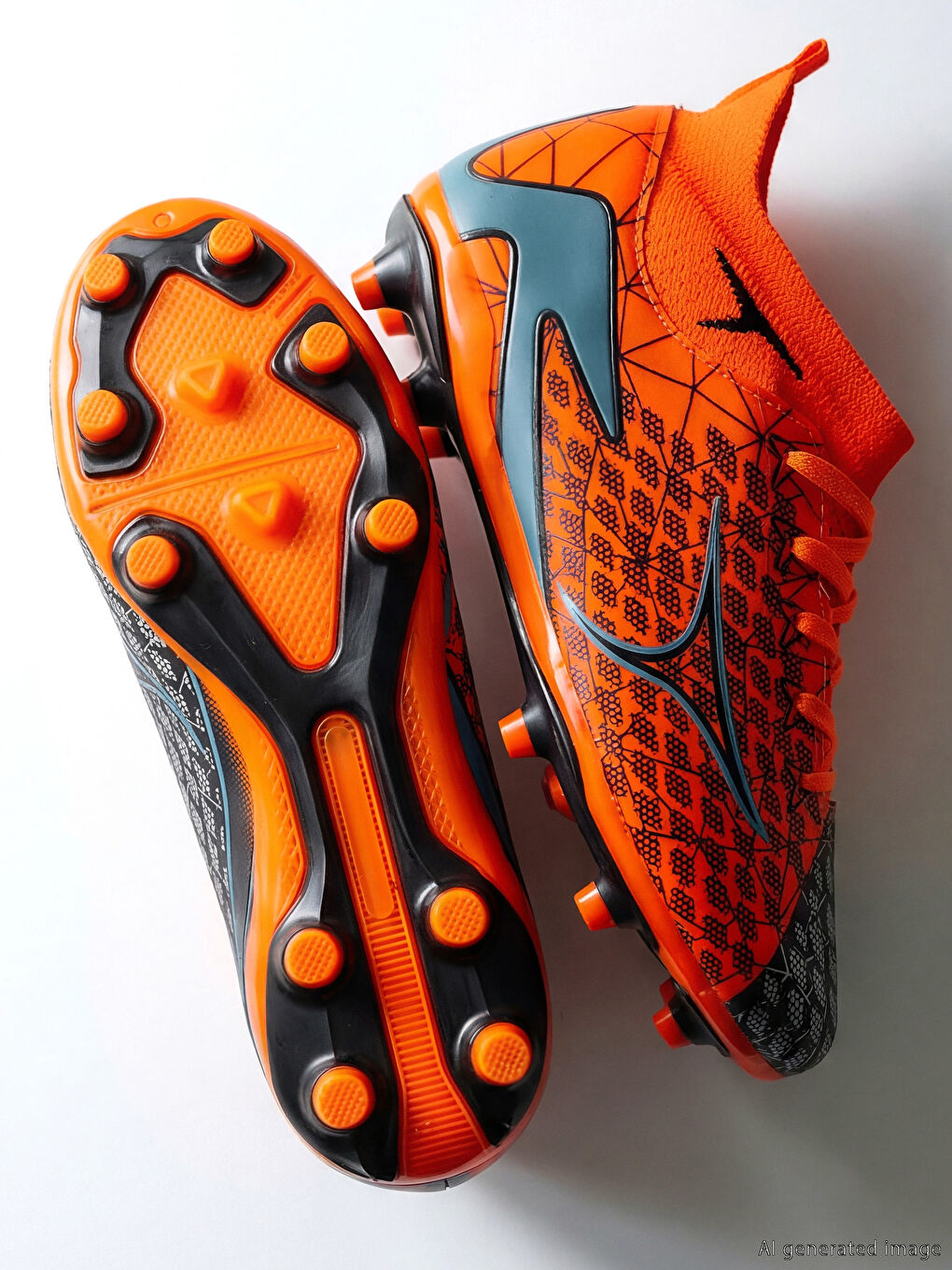 Chaussures de foot imprimées pour garçons-1