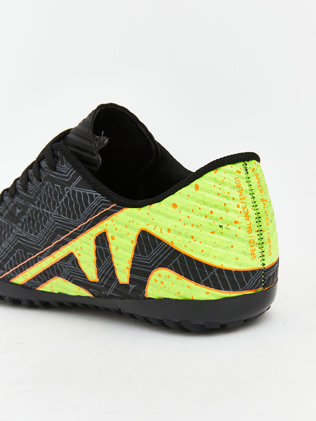 Siyah Baskılı Erkek Çocuk Halı Saha Ayakkabısı-4