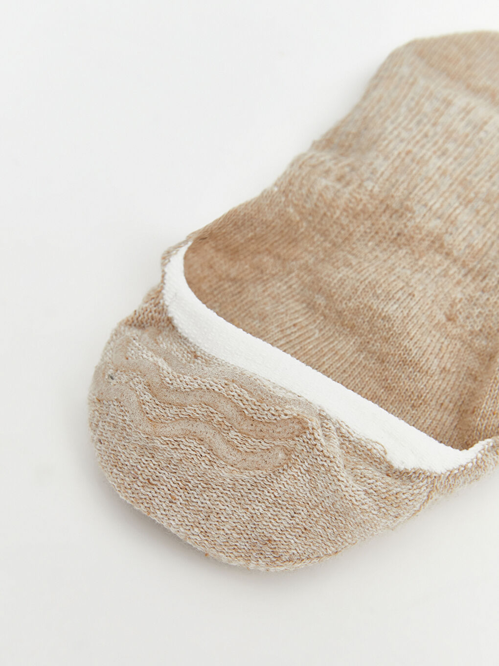 Bej Kız Çocuk Kaydırmaz Tabanlı 3'lü Babet Çorap-2