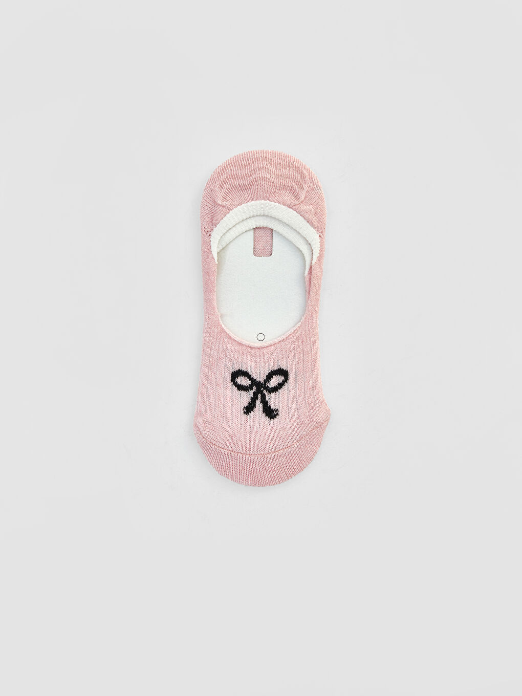 Pembe Fiyonk Desenli Kız Çocuk Babet Çorap 3'lü-3