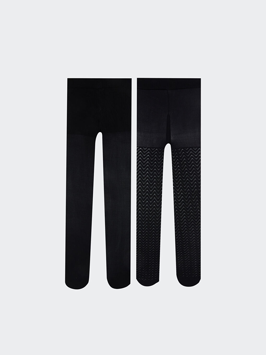 Siyah Kız Çocuk Külotlu Çorap 2'li